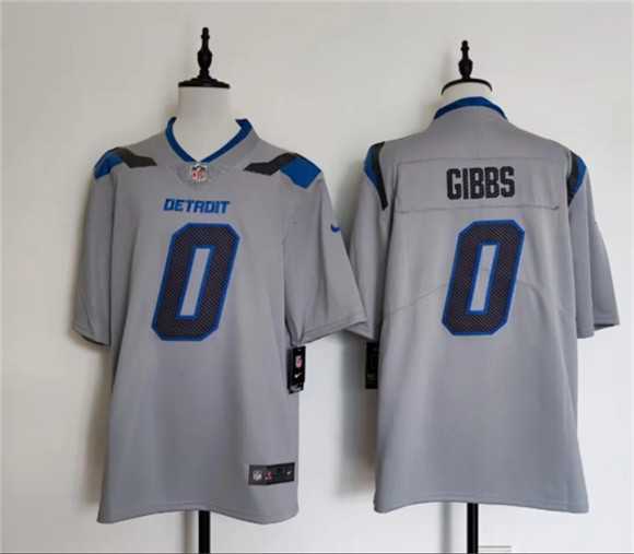 Men%27s Detroit Lions #0 Jahmyr Gibbs Silver 2026 Rivalries Collection Limited Stitched Jersey->detroit lions->NFL Jersey