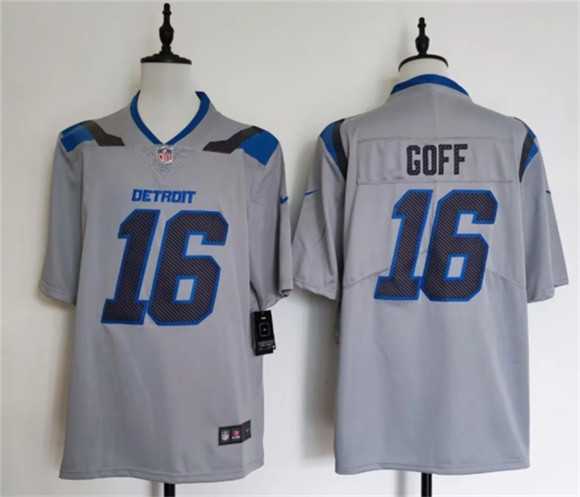 Men%27s Detroit Lions #16 Jared Goff Silver 2026 Rivalries Collection Limited Stitched Jersey->detroit lions->NFL Jersey