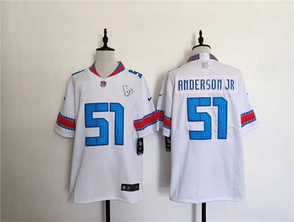 Men%27s Houston Texans #51 Will Anderson Jr. White 2026  Rivalries Collection Limited Stitched Jersey->indianapolis colts->NFL Jersey