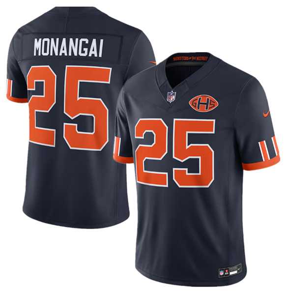 Men%27s Chicago Bears #25 Kyle Monangai Navy 2026 F.U.S.E. Rivalries Collection Limited Stitched Jersey Dzhi->chicago bears->NFL Jersey