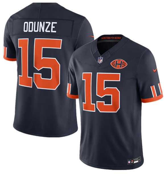Men%27s Chicago Bears #15 Rome Odunze Navy 2026 F.U.S.E. Rivalries Collection Limited Stitched Jersey Dzhi->chicago bears->NFL Jersey