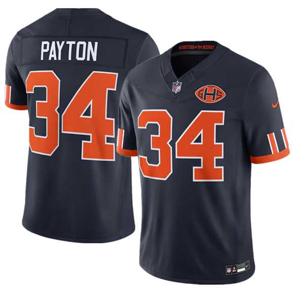 Men%27s Chicago Bears #34 Walter Payton Navy 2026 F.U.S.E. Rivalries Collection Limited Stitched Jersey Dzhi->chicago bears->NFL Jersey