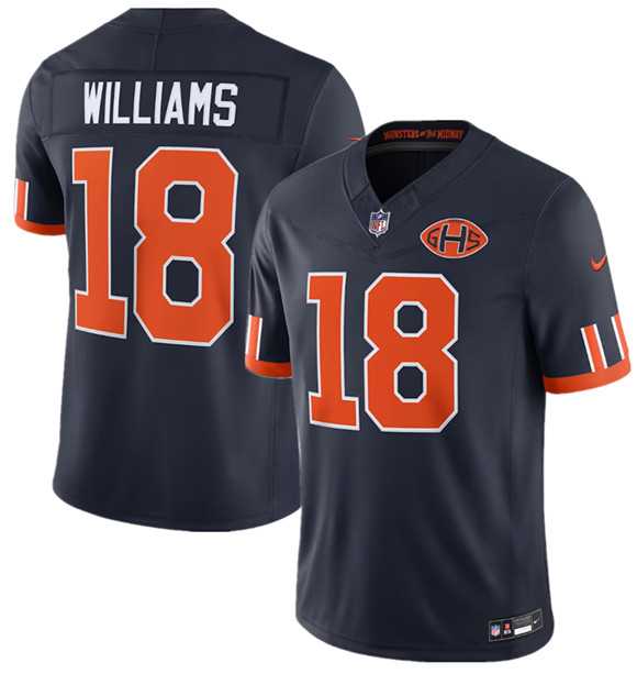 Men%27s Chicago Bears #18 Caleb Williams Navy 2026 F.U.S.E. Rivalries Collection Limited Stitched Jersey Dzhi->chicago bears->NFL Jersey