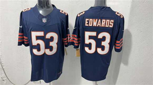 Men%27s Chicago Bears #53 T.J. Edwards Navy 2026 F.U.S.E. Vapor Untouchable Limited Stitched Jersey->chicago bears->NFL Jersey