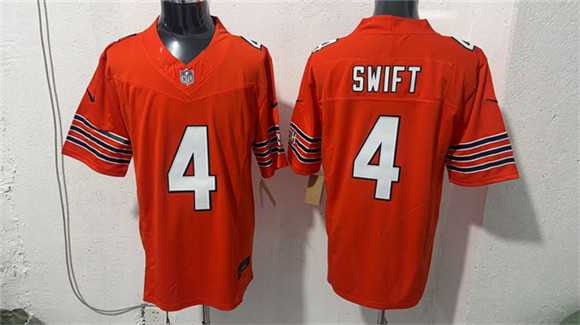 Men%27s Chicago Bears #4 D%27Andre Swift Orange 2026 F.U.S.E. Vapor Untouchable Limited Stitched Jersey->chicago bears->NFL Jersey