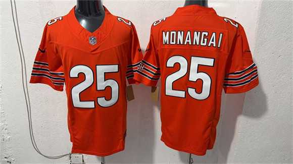 Men%27s Chicago Bears #25 Kyle Monangai Orange 2026 F.U.S.E. Vapor Untouchable Limited Stitched Jersey->chicago bears->NFL Jersey