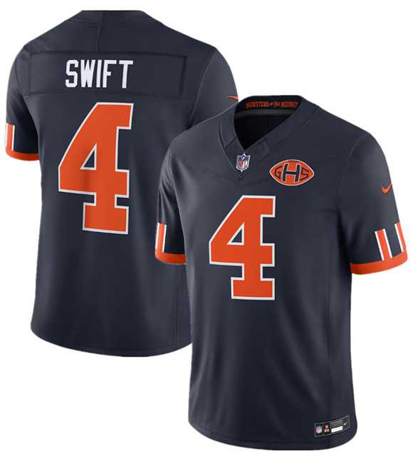 Men%27s Chicago Bears #4 D%27Andre Swift Navy 2026 F.U.S.E. Rivalries Collection Limited Stitched Jersey Dzhi->chicago bears->NFL Jersey