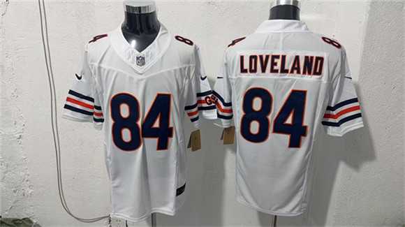 Men%27s Chicago Bears #84 Colston Loveland White 2026 F.U.S.E. Vapor Untouchable Limited Stitched Jersey->chicago bears->NFL Jersey