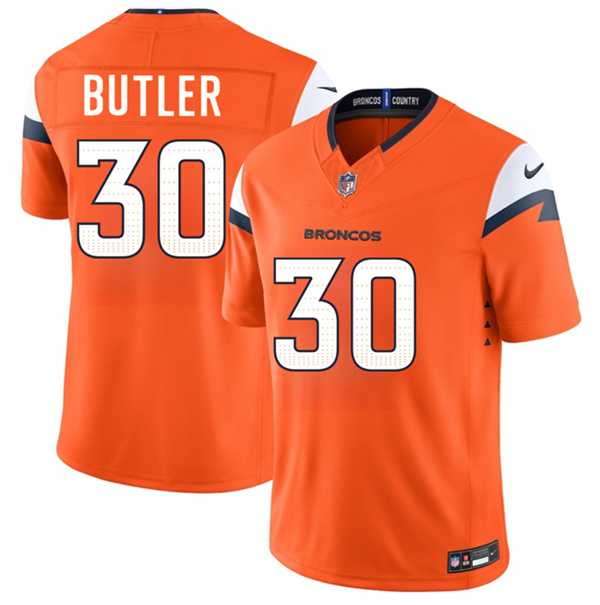 Men%27s Denver Broncos #30 Hakeem Butler Orange 2026 F.U.S.E. Vapor Limited Stitched Jersey->kansas city chiefs->NFL Jersey