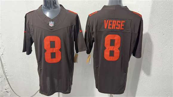 Mens Cleveland Browns #8 Jared Verse Brown 2026 Vapor Limited Stitched Jersey->cleveland browns->NFL Jersey