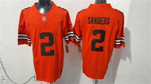 Mens Cleveland Browns #2 Shedeur Sanders Orange 2026 Vapor Limited Stitched Jersey->cleveland browns->NFL Jersey