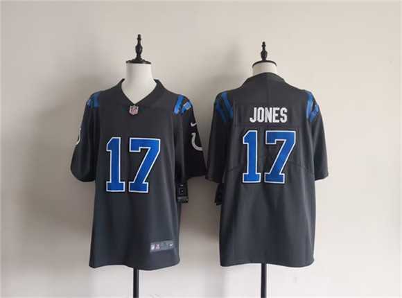 Men%27s Indianapolis Colts #17 Daniel Jones Dark Gray 2026 Rivalries Collection Limited Stitched Jersey->indianapolis colts->NFL Jersey