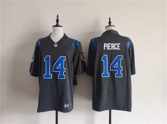 Men%27s Indianapolis Colts #14 Alec Pierce Dark Gray 2026 Rivalries Collection Limited Stitched Jersey->indianapolis colts->NFL Jersey