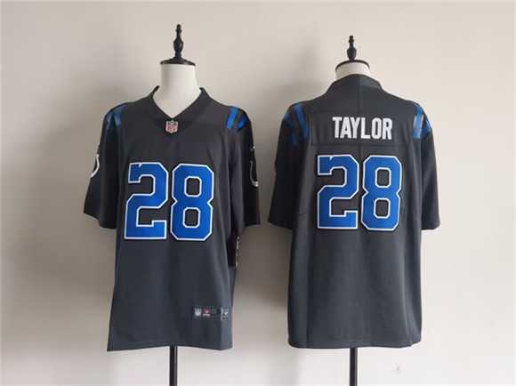 Men%27s Indianapolis Colts #28 Jonathan Taylor Dark Gray 2026 Rivalries Collection Limited Stitched Jersey->tennessee titans->NFL Jersey