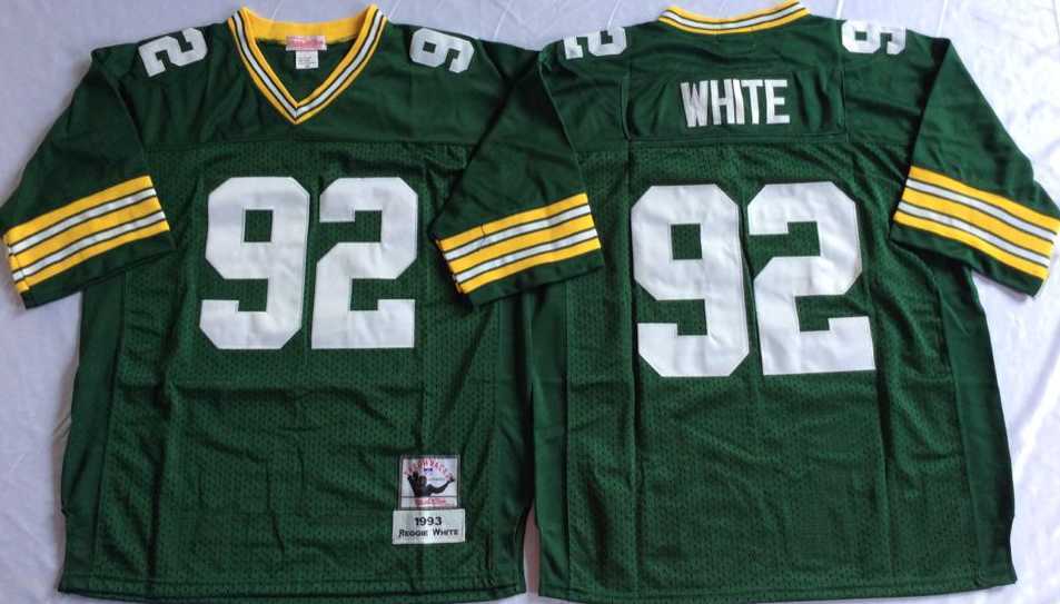 Men%27s Green Bay Packers #92 Reggie Green Throwback Stitched Football Jersey->indianapolis colts->NFL Jersey