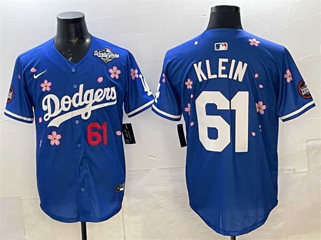 Men%27s Los Angeles Dodgers #61 Will Klein Royal 2025 World Series Patch Tokyo Series Limited Stitched Jersey->los angeles dodgers->MLB Jersey
