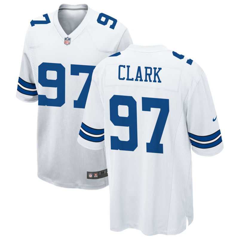 Mens Dallas Cowboys #97 Kenny Clark Nike White Vapor F.U.S.E. Limited Jersey Dzhi->dallas cowboys->NFL Jersey