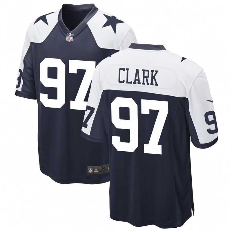 Men%27s Dallas Cowboys #97 Kenny Clark Nike Navy Alternate Vapor F.U.S.E. Limited Jersey Dzhi->cleveland browns->NFL Jersey