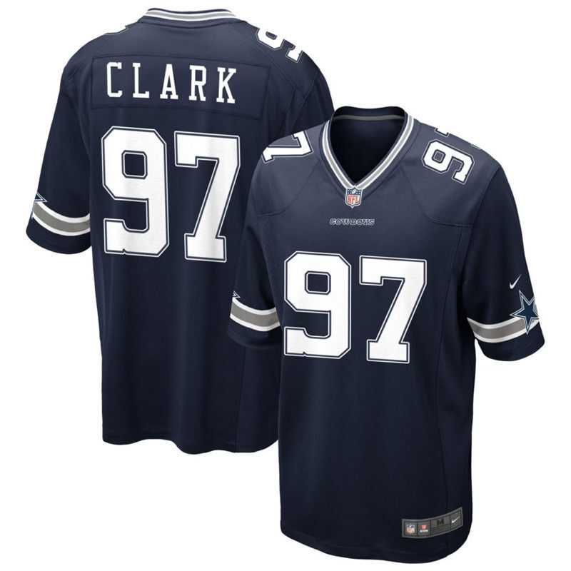 Men%27s Dallas Cowboys #97 Kenny Clark Nike Navy Vapor F.U.S.E. Limited Jersey Dzhi->cleveland browns->NFL Jersey