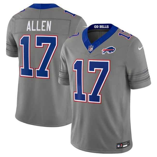 Men%27s Buffalo Bills #17 Josh Allen Gray F.U.S.E. 2026 Nickel City Vapor Stitched Jersey Dzhi->buffalo bills->NFL Jersey