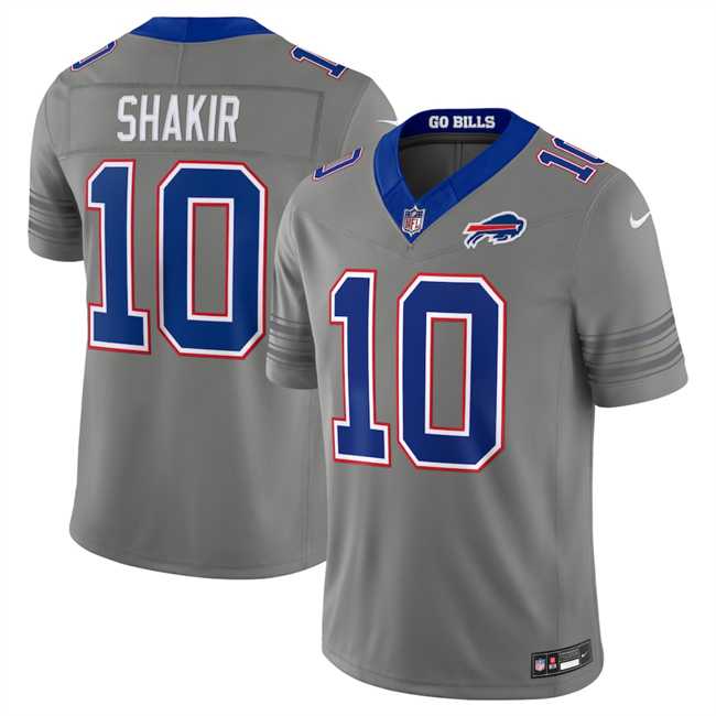 Men%27s Buffalo Bills #10 Khalil Shakir Gray F.U.S.E. 2026 Nickel City Vapor Stitched Jersey Dzhi->buffalo bills->NFL Jersey