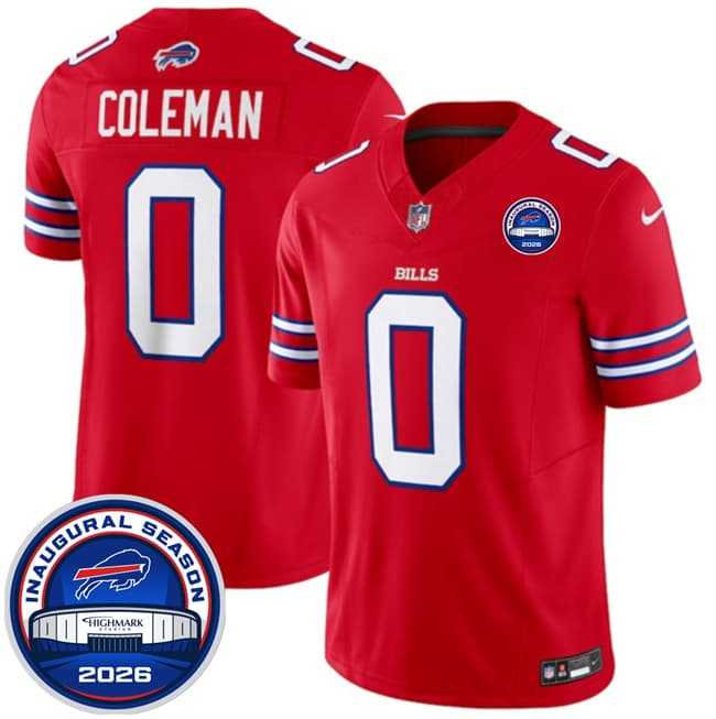 Men%27s Buffalo Bills #0 Keon Coleman Red F.U.S.E. 2026 Inaugural Season at Highmark Stadium Stitched Jersey Dzhi->buffalo bills->NFL Jersey