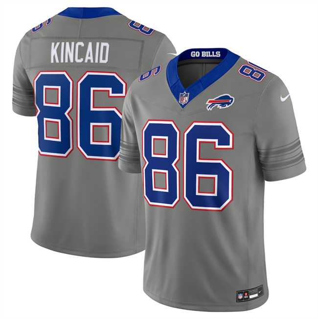 Men%27s Buffalo Bills #86 Dalton Kincaid Gray F.U.S.E. 2026 Nickel City Vapor Stitched Jersey Dzhi->buffalo bills->NFL Jersey