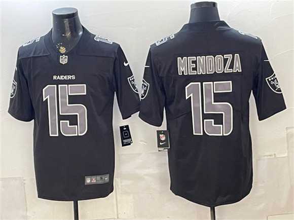 Men%27s Las Vegas Raiders #15 Fernando Mendoza Black Vapor Untouchable Limited Stitched Jersey->las vegas raiders->NFL Jersey