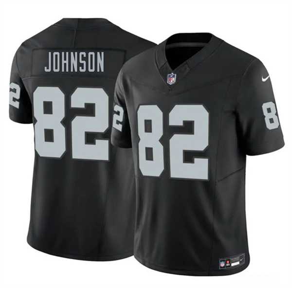 Men%27s Las Vegas Raiders #82 Brandon Johnson Black 2026 F.U.S.E. Vapor Untouchable Limited Stitched Jersey->los angeles rams->NFL Jersey