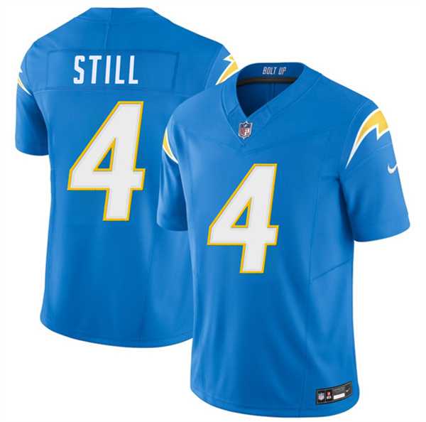 Men%27s Los Angeles Chargers #4 Tarheeb Still Blue 2026 F.U.S.E. Vapor Limited Stitched Jersey->los angeles rams->NFL Jersey