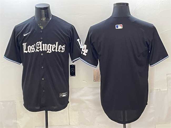 Men%27s Los Angeles Dodgers Blank Black %27Gothic Edition%27 Vapor Premier Limited Stitched Jersey Dzhi->los angeles dodgers->MLB Jersey