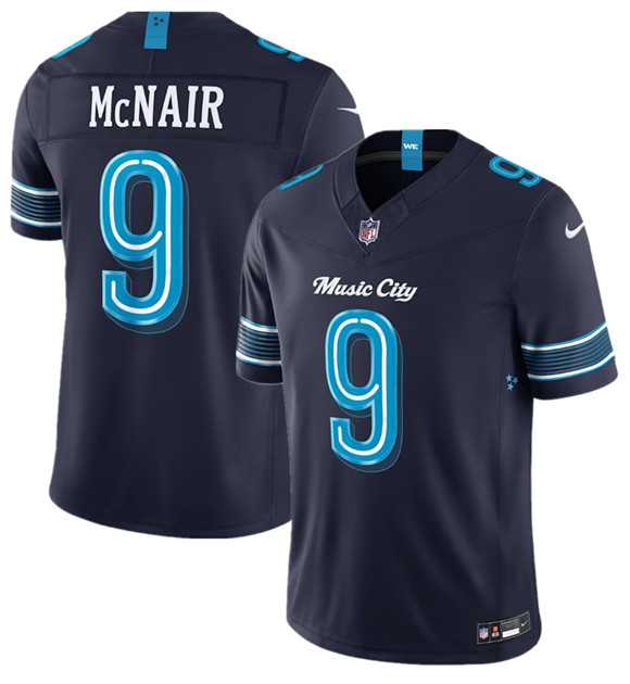 Men%27s Tennessee Titans #9 Steve McNair Navy 2026 F.U.S.E. %27Music City%27 Rivalries Collection Limited Stitched Jersey Dzhi->tennessee titans->NFL Jersey