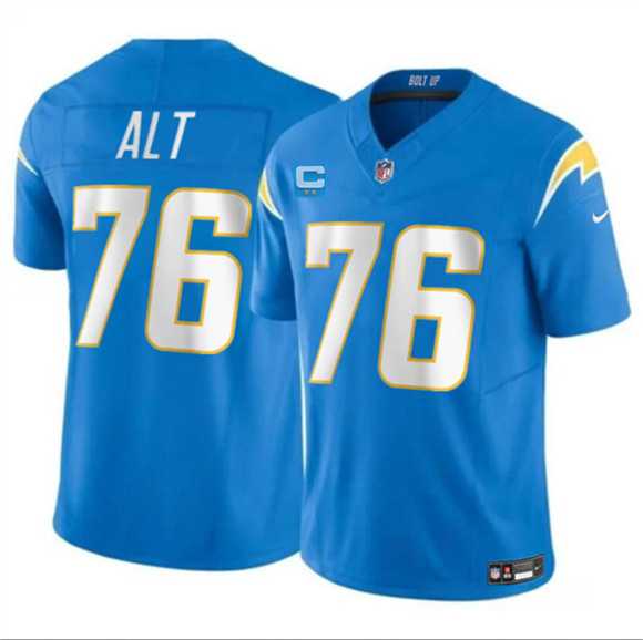 Men%27s Los Angeles Chargers #76 Joe Alt Blue 2026 F.U.S.E. 2-Star C Patch Vapor Limited Stitched Jersey Dzhi->los angeles chargers->NFL Jersey
