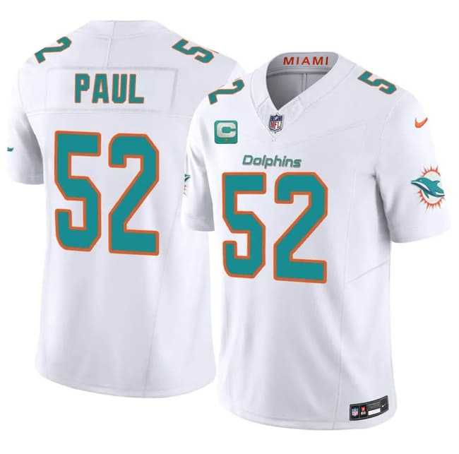 Men%27s Miami Dolphins #52 Patrick Paul White 2026 F.U.S.E. 1-Star C Patch Vapor Limited Stitched Jersey Dzhi->minnesota vikings->NFL Jersey