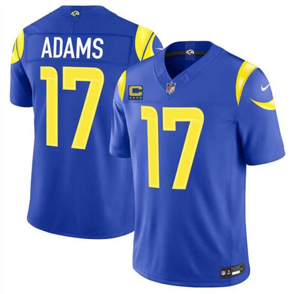 Men%27s Los Angeles Rams #17 Davante Adams Royal 2026 F.U.S.E. 4-Star C Patch Vapor Limited Stitched Jersey Dzhi->los angeles rams->NFL Jersey