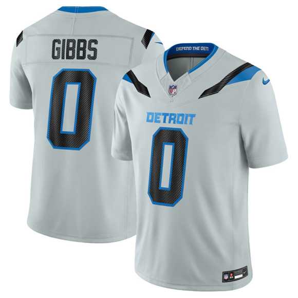 Men%27s Detroit Lions #0 Jahmyr Gibbs Silver 2026 F.U.S.E. Rivalries Collection Limited Stitched Jersey Dzhi->dallas cowboys->NFL Jersey