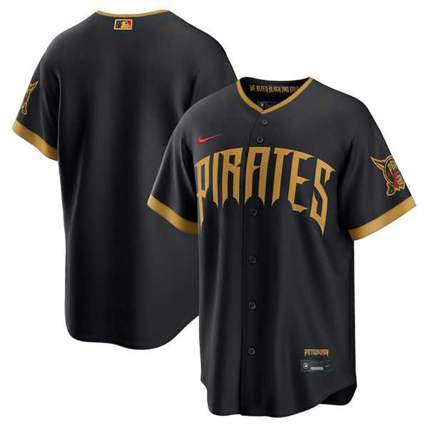 Men%27s Pittsburgh Pirates Blank Black 2026 City Connect Stadium Stitched Stitched Jersey Dzhi->pittsburgh pirates->MLB Jersey