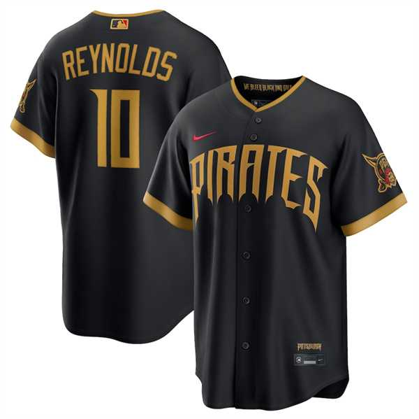 Men%27s Pittsburgh Pirates #10 Bryan Reynolds Black 2026 City Connect Stadium Stitched Stitched Jersey Dzhi->philadelphia phillies->MLB Jersey