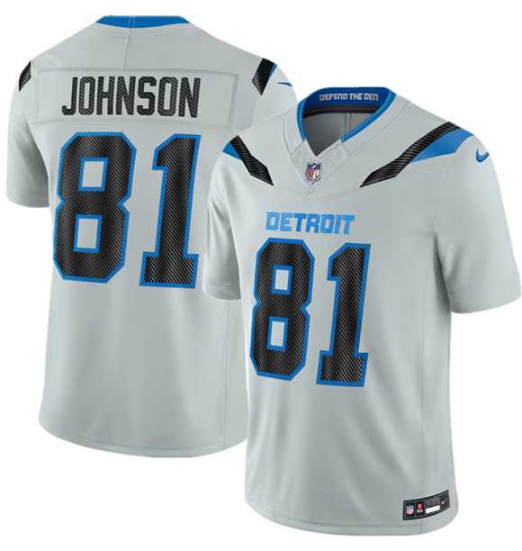 Men%27s Detroit Lions #81 Calvin Johnson Silver 2026 F.U.S.E. Rivalries Collection Limited Stitched Jersey Dzhi->detroit lions->NFL Jersey