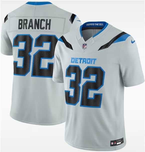 Men%27s Detroit Lions #32 Brian Branch Silver 2026 F.U.S.E. Rivalries Collection Limited Stitched Jersey Dzhi->detroit lions->NFL Jersey