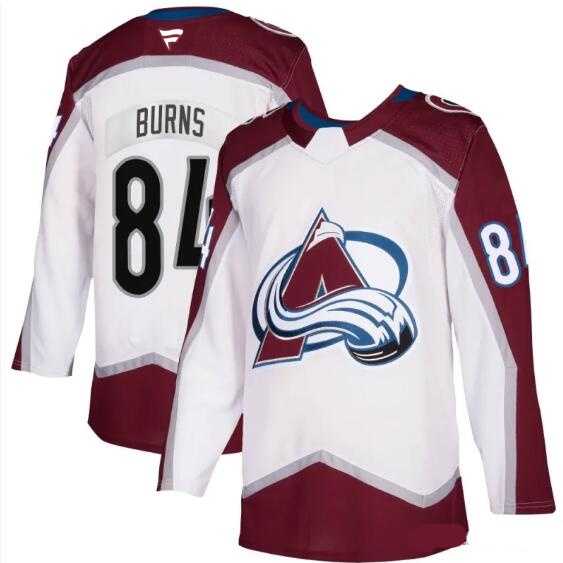 Men%27s Colorado Avalanche #84 Brent Burns Fanatics Burgundy White Away Jersey Dzhi->nhl youth jerseys->NHL Jersey