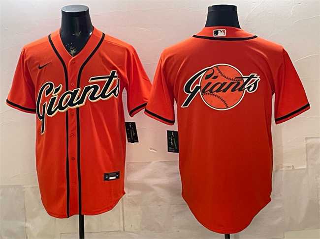 Men%27s San Francisco Giants Team Big Logo Orange Cool Base Stitched Jersey Dzhi->pittsburgh pirates->MLB Jersey
