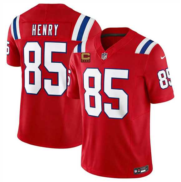 Mens New England Patriots #85 Hunter Henry Red 2026 F.U.S.E. 4-Star C Pach Vapor Limited Stitched Jersey Dzhi->new england patriots->NFL Jersey