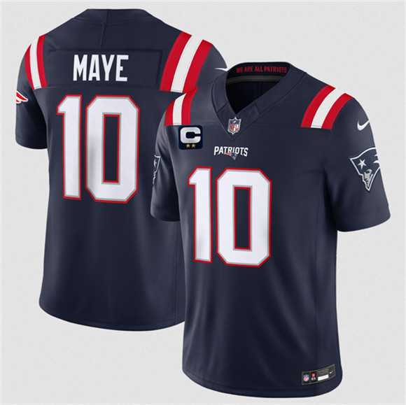 Men%27s New England Patriots #10 Drake Maye Navy 2026 F.U.S.E. 2-Star C Pach Vapor Limited Stitched Jersey Dzhi->new england patriots->NFL Jersey