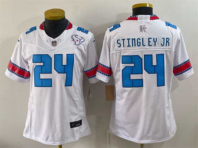 Youth Houston Texans #24 Derek Stingley Jr. White 2026 F.U.S.E. Rivalries Collection Limited Stitched Jersey->indianapolis colts->NFL Jersey