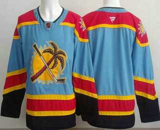 Mens Florida Panthers Blank Blue Authentic Jersey->florida panthers->NHL Jersey