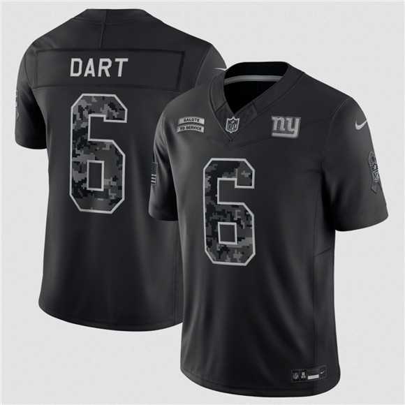Men%27s New York Giants #6 Jaxson Dart Black F.U.S.E. 2026 Salute to Service Limited Stitched Jersey->new orleans saints->NFL Jersey
