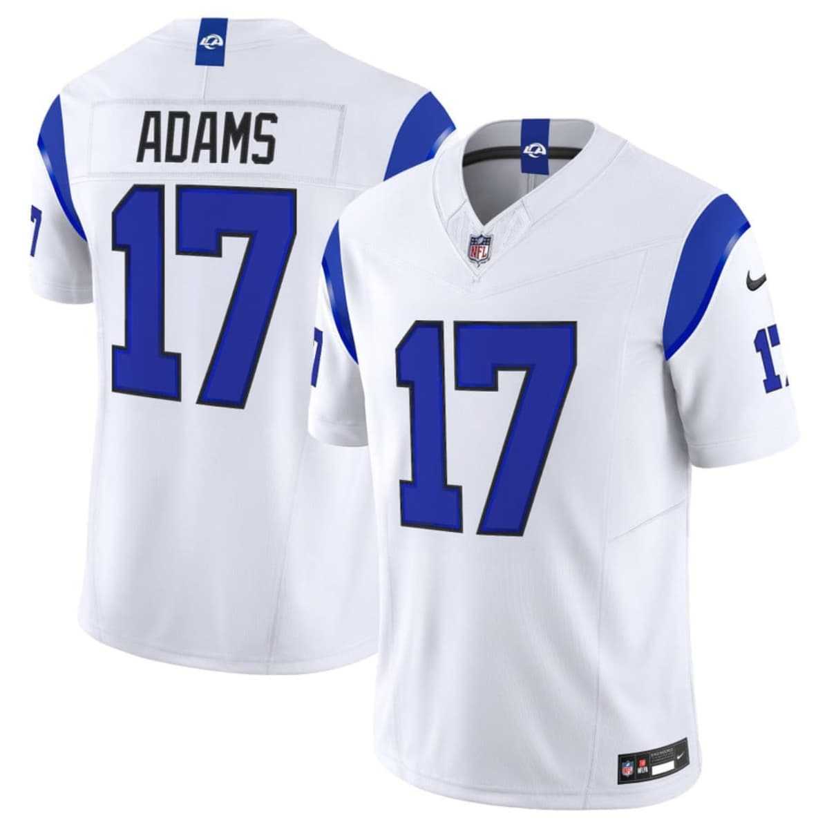 Men%27s Los Angeles Rams #17 Davante Adams White 2026 F.U.S.E. Vapor Limited Stitched Jersey Dzhi->los angeles rams->NFL Jersey