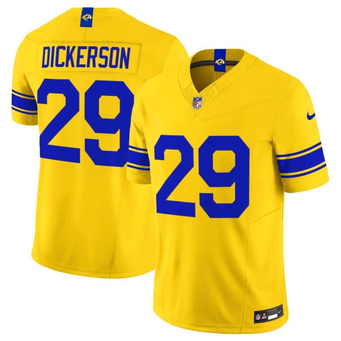 Men%27s Los Angeles Rams #29 Eric Dickerson Yellow 2026 F.U.S.E. Vapor Limited Stitched Jersey Dzhi->los angeles rams->NFL Jersey