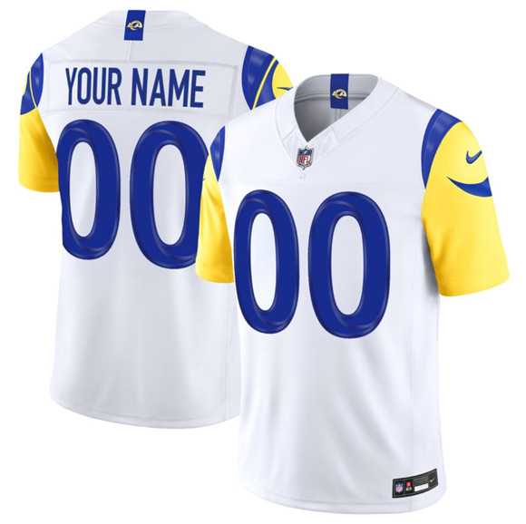 Men%27s Los Angeles Rams Active Player Custom White 2026 F.U.S.E. Vapor Limited Football Stitched Jersey->customized nfl jersey->Custom Jersey